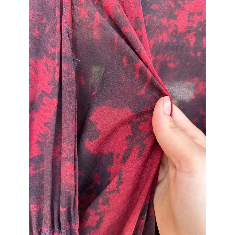 Love Nomadic Multicolor Silk Kimono Wrap Sheer OS Layer‎ Festival Fair Grudge